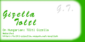 gizella toltl business card